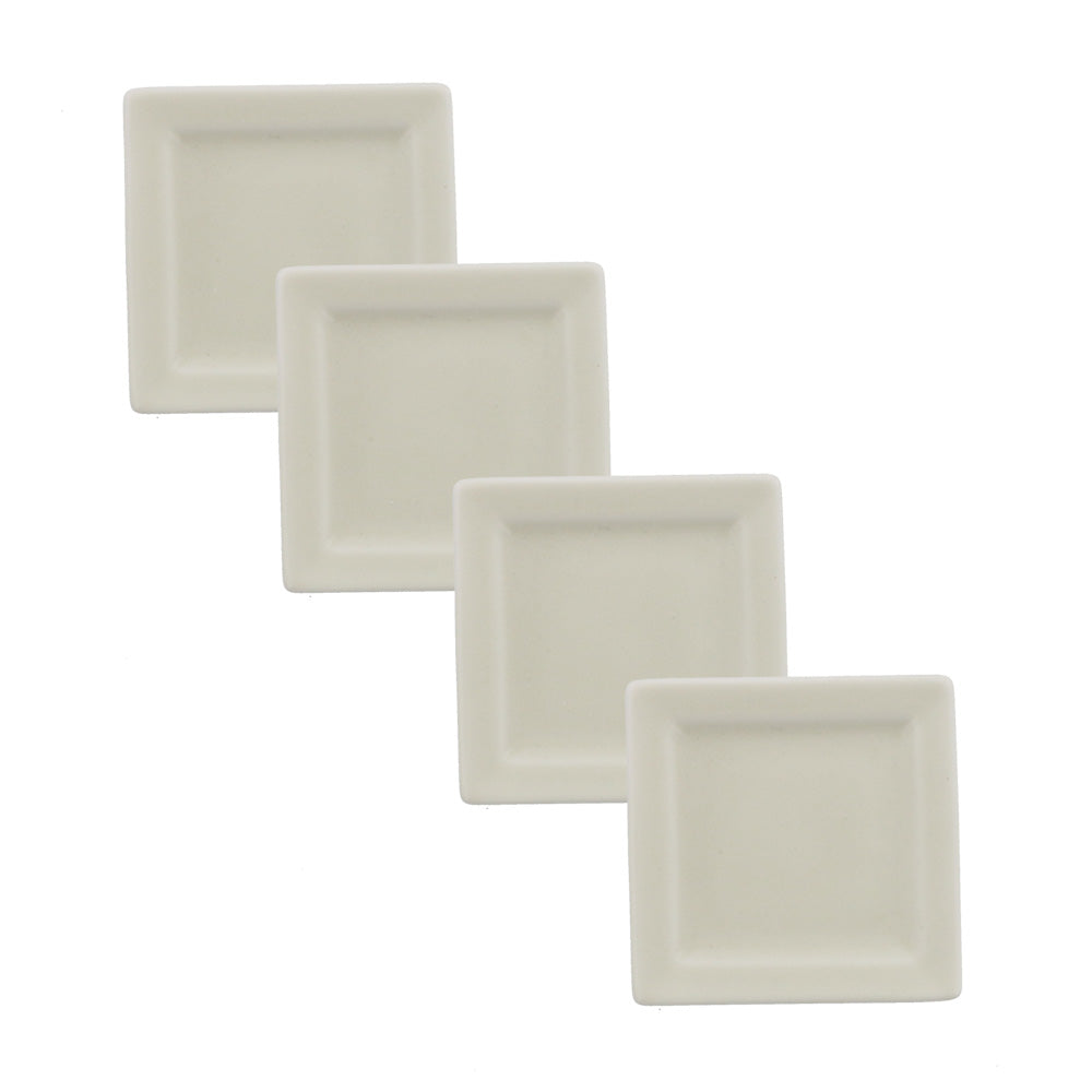 Mamezara 3" Extra Small Square Dishes - White
