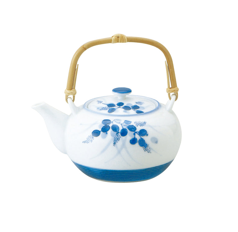 Makiehagi Blue and White Teapot with Infuser