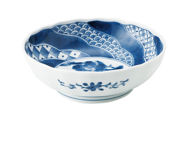 Multi-Purpose Bowl Set of 4 - Blue and White