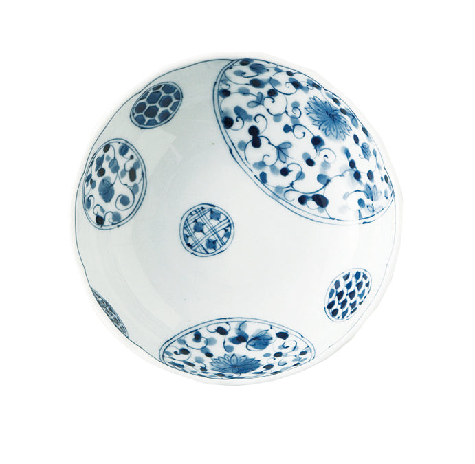 Multi-Purpose Bowl Set of 4 - Blue and White