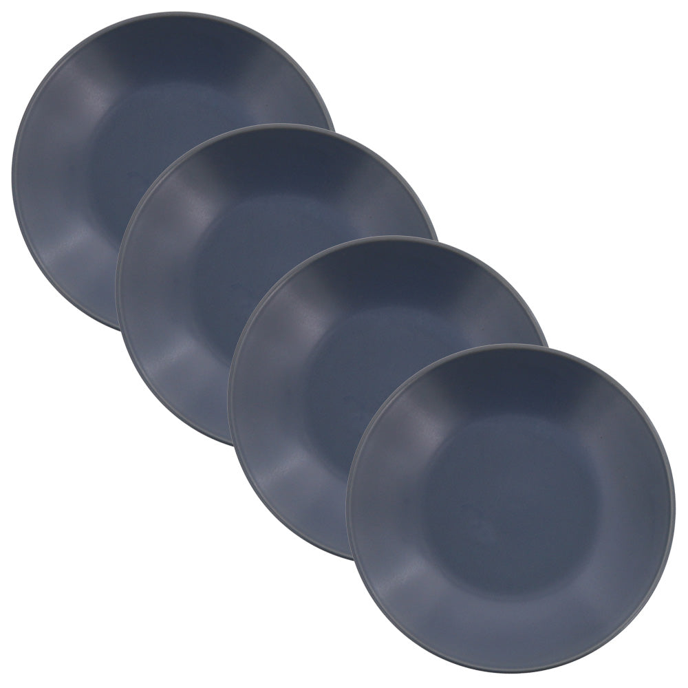 7.1" Lightweight Appetizer Plates Set of 4 - Gray