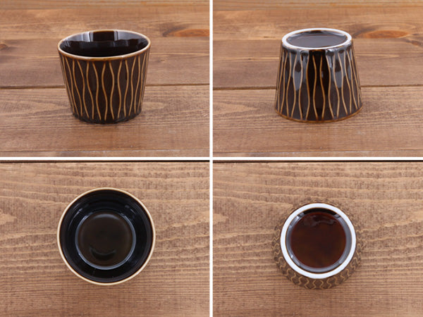 AYA Sobachoko 3.1" Multi-Purpose Cups Set of 4 - Brown