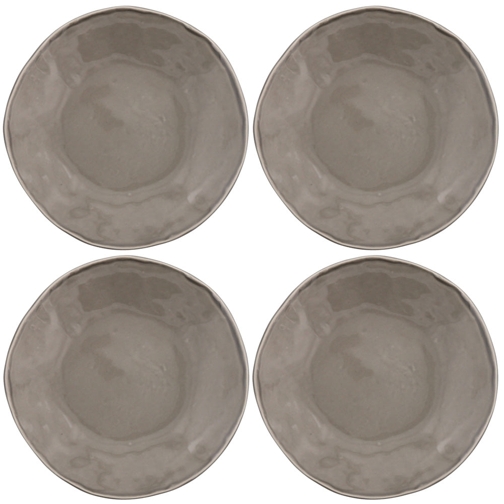 Estmarc Shabby Chic Medium Plates Set of 4 - Gray