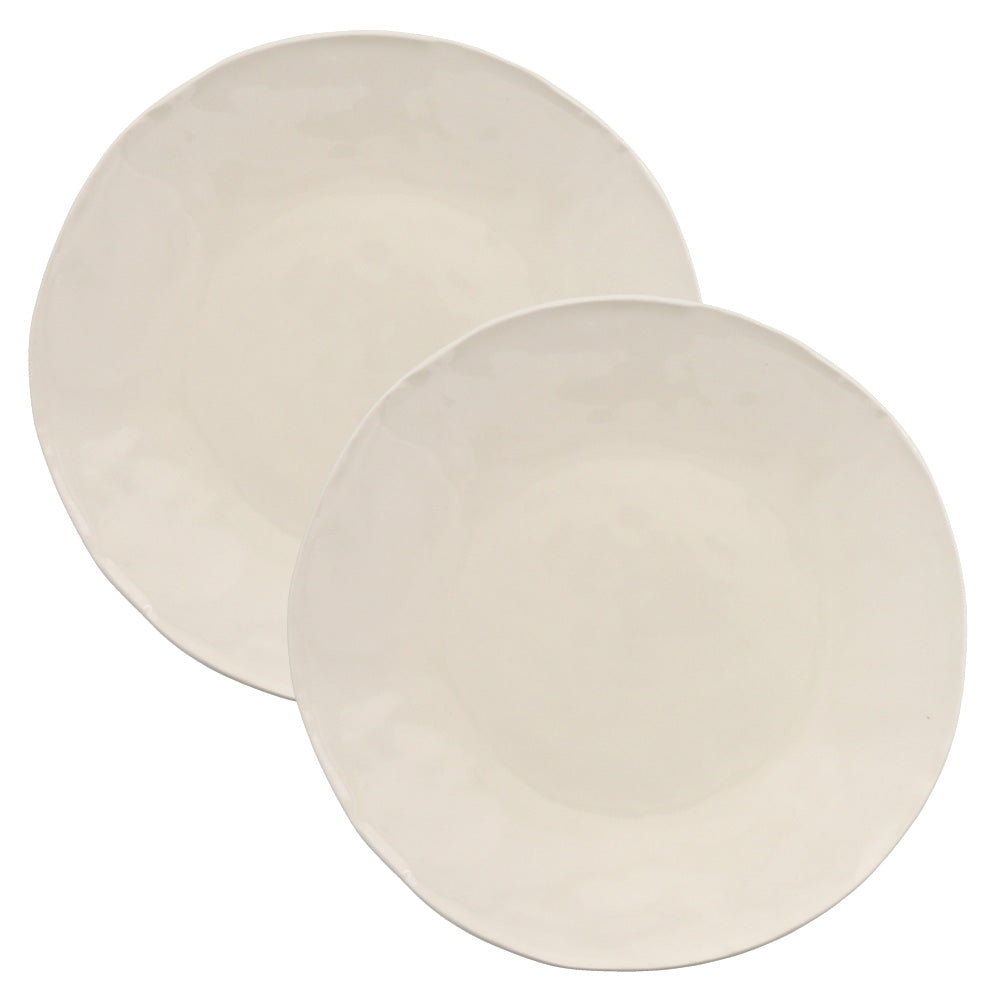 Estmarc Shabby Chic Large Plates Set of 2 - Ivory