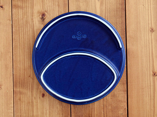 Estmarc Divided Moon Plate - Navy Blue