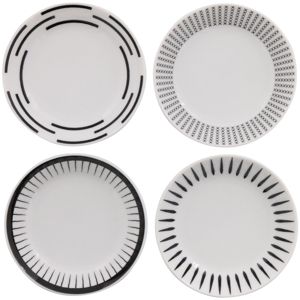 Estmarc Assorted Mini Plates Set of 4 - White