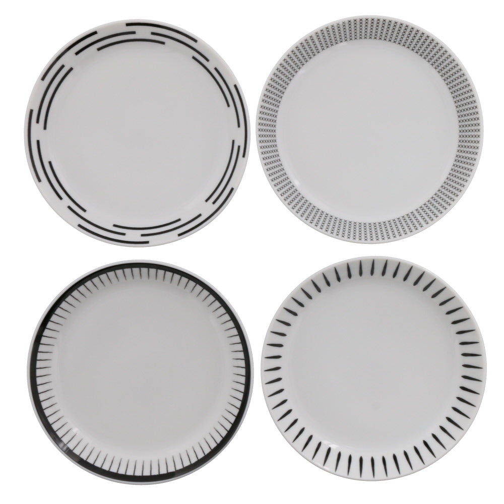 Estmarc Assorted Dessert Plates Set of 4 - White