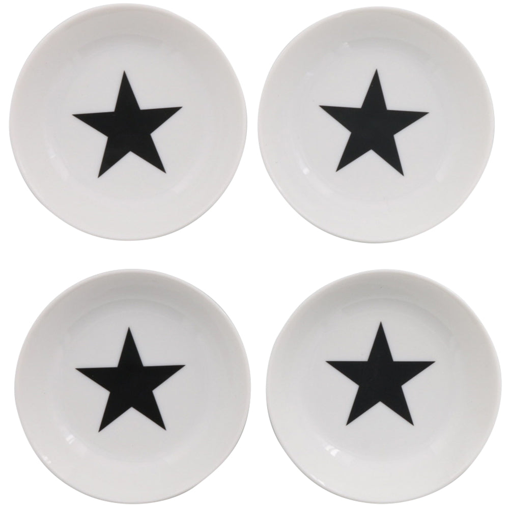 Estmarc White Mini Plates Set of 4 - Star