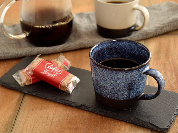Estmarc Wide Porcelain Mug - Sand Blue
