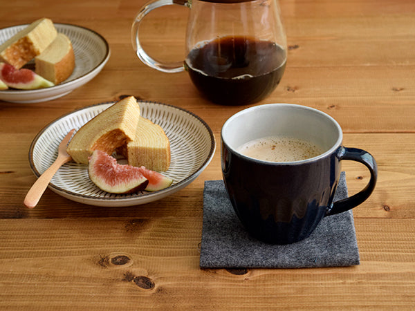 Estmarc BlurMug Stripe Relief Mug - Navy Blue