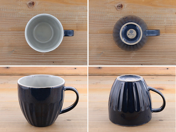 Estmarc BlurMug Stripe Relief Mug - Navy Blue
