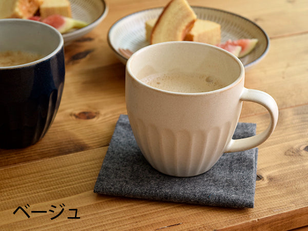 Estmarc BlurMug Stripe Relief Mug - Beige
