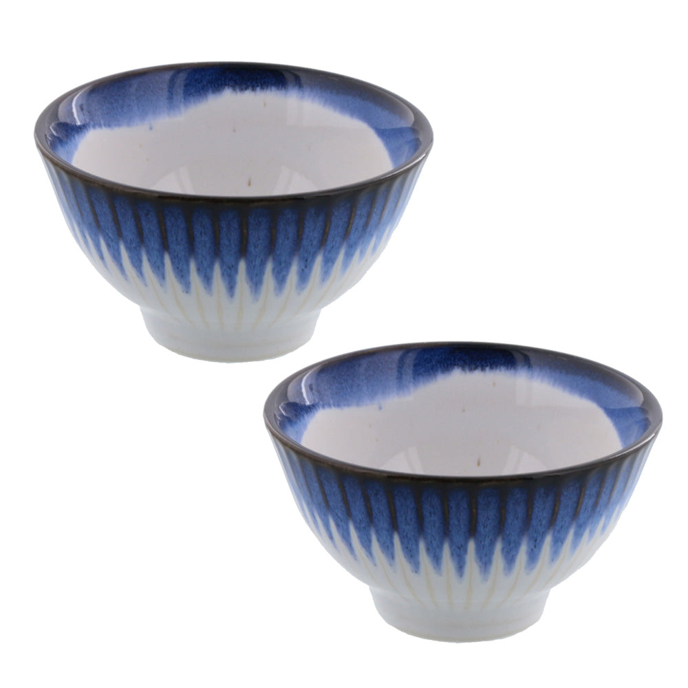 Iceberg Blue and White Rice Bowl Set of 2