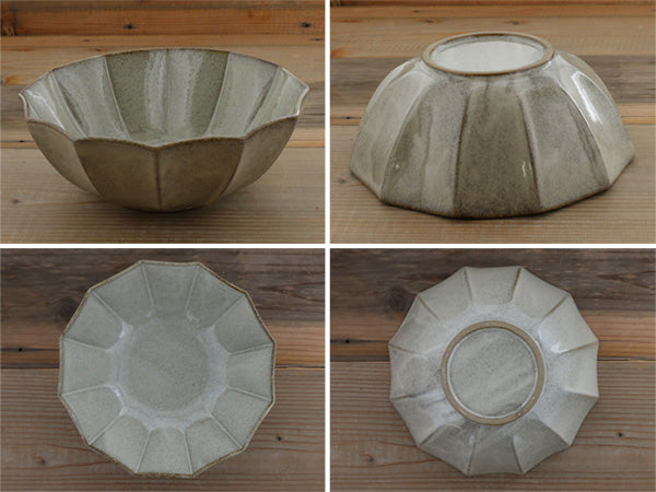 Rinka 7.8" Handmade Ceramic Salad Bowl - Beige