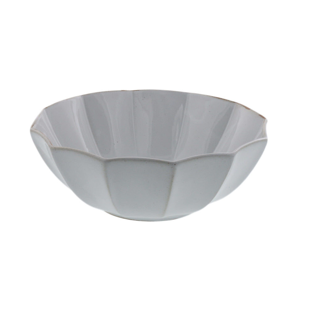 Rinka 7.8" Handmade Ceramic Salad Bowl - Milky White