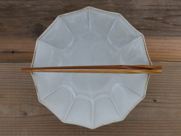 Rinka 7.8" Handmade Ceramic Salad Bowl - Milky White