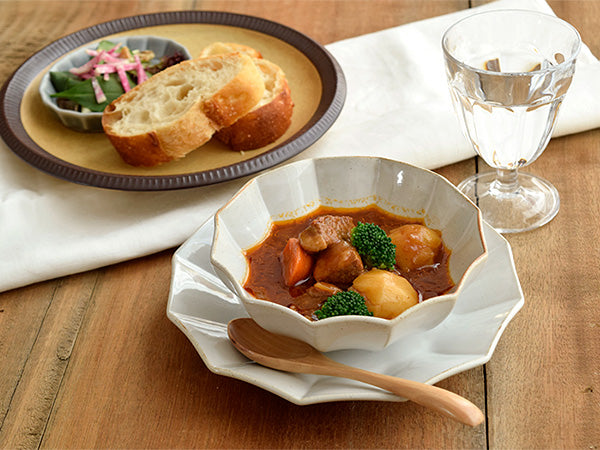 Rinka 5.7" Handmade Ceramic Bowls Set of 2 - Milky White