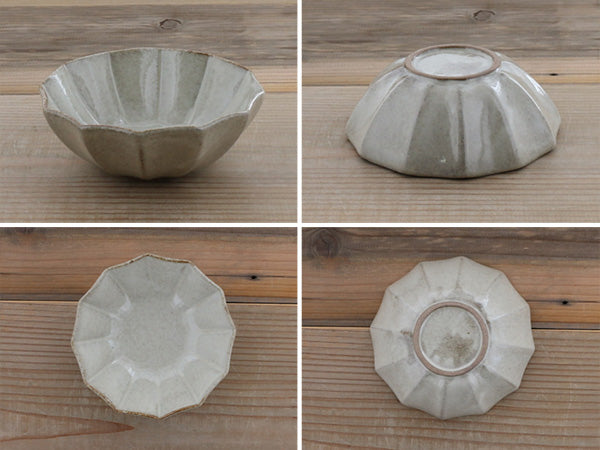 Rinka 4.2" Handmade Kobachi Ceramic Bowls Set of 4 - Beige