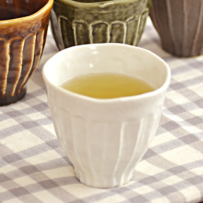 Shinogi Japanese Teacups Set of 4 - White