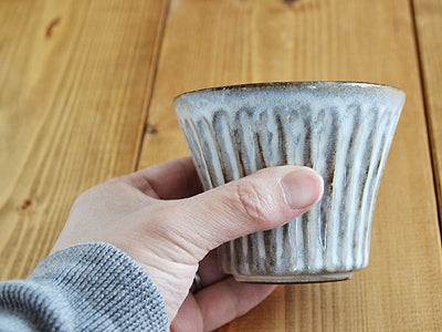 Shinogi 3.5" Ceramic Tumblers Set of 4 - Gray