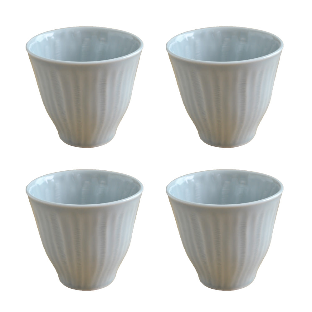 Shinogi Shochu Cups Set of 4 Made in Japan - Gray