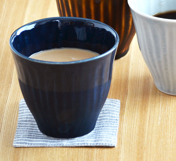 Shinogi Shochu Cups Set of 4 - Dark Blue