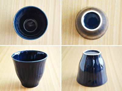Shinogi Shochu Cups Set of 4 - Dark Blue