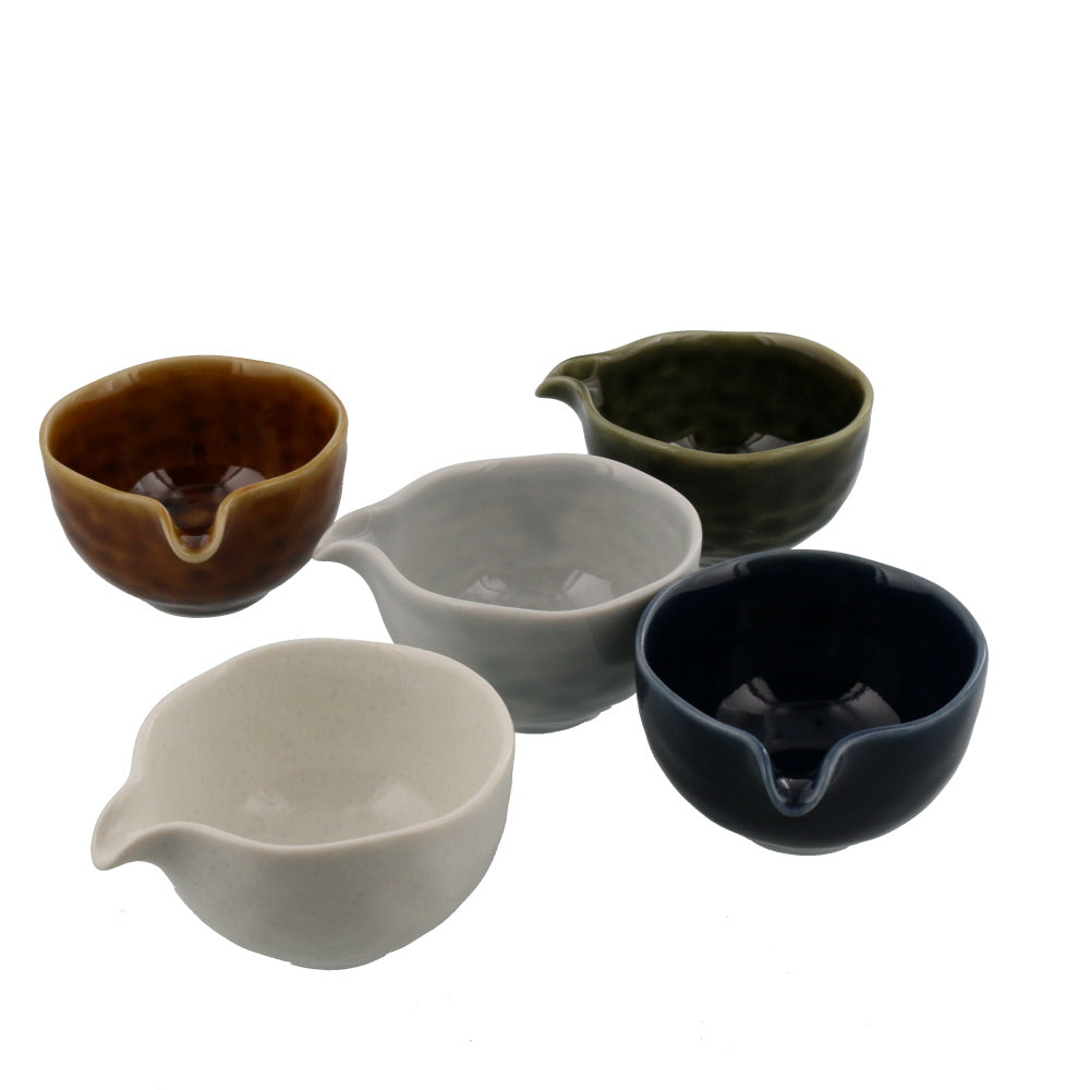 Mini Spout Bowls Set of 5 - Assorted Colors