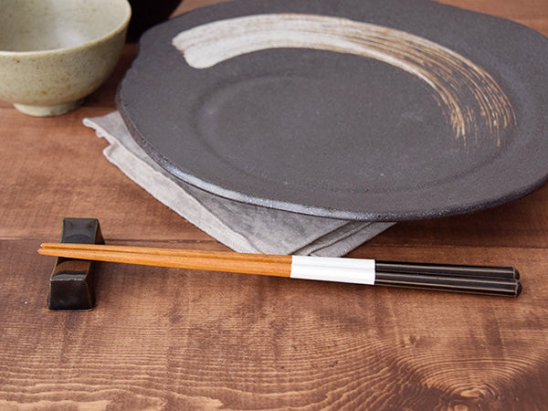 9.1" Bicolored Chopsticks Dishwasher Safe Set of 4 - White