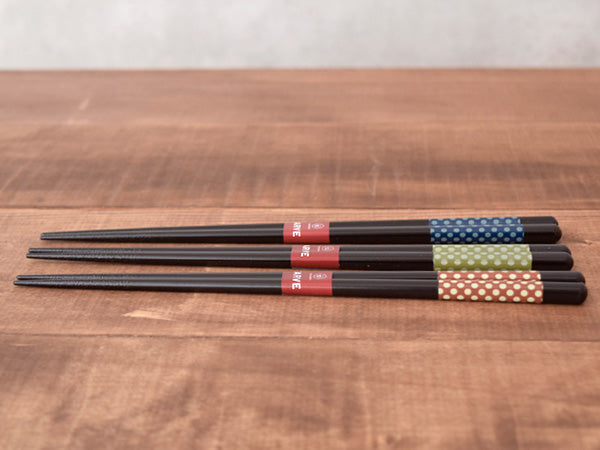 Polka Dot Chopsticks Dishwasher Safe Set of 3 - Assorted Colors