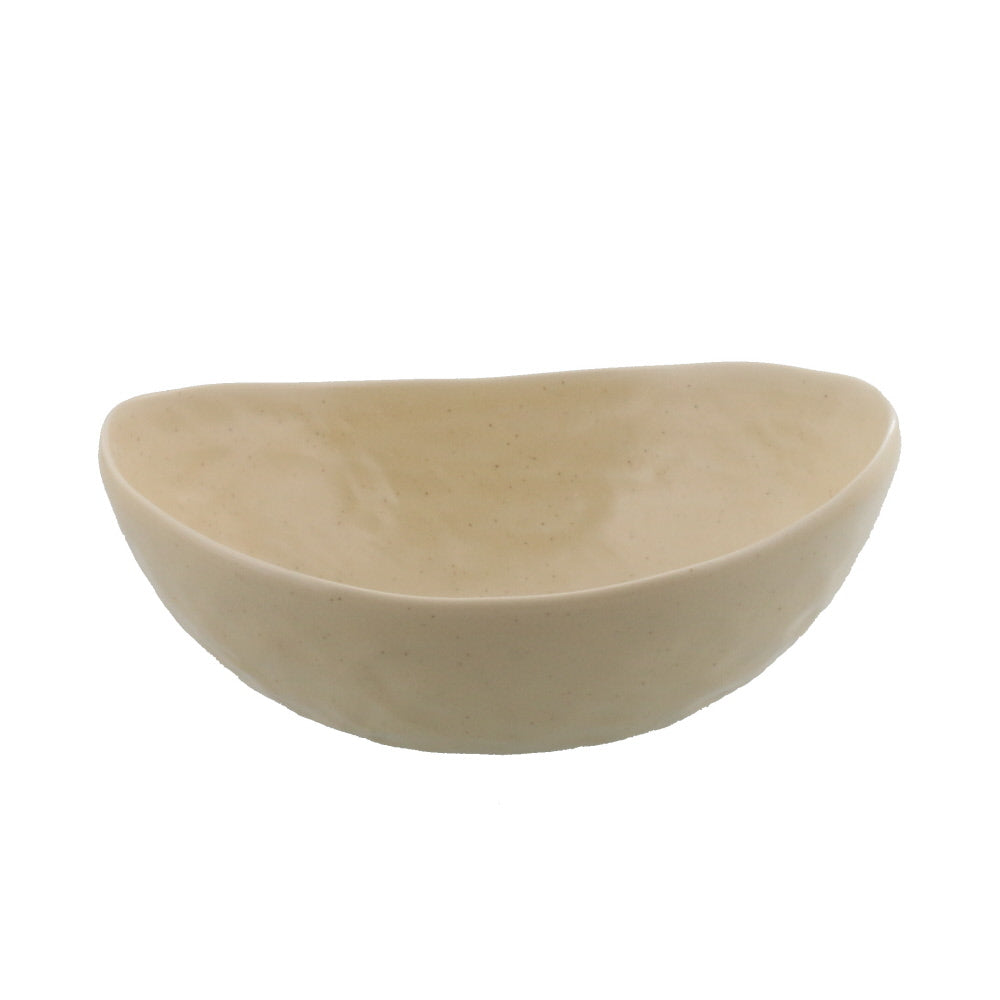 Ship-Shaped Stylish Bowl Ivory Set of 2