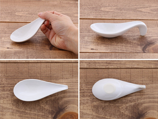 Amuse-Bouche Appetizer Spoon Set of 4 - White