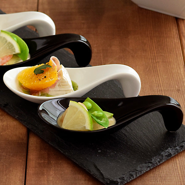 Amuse-Bouche Appetizer Spoon Set of 4 - Black