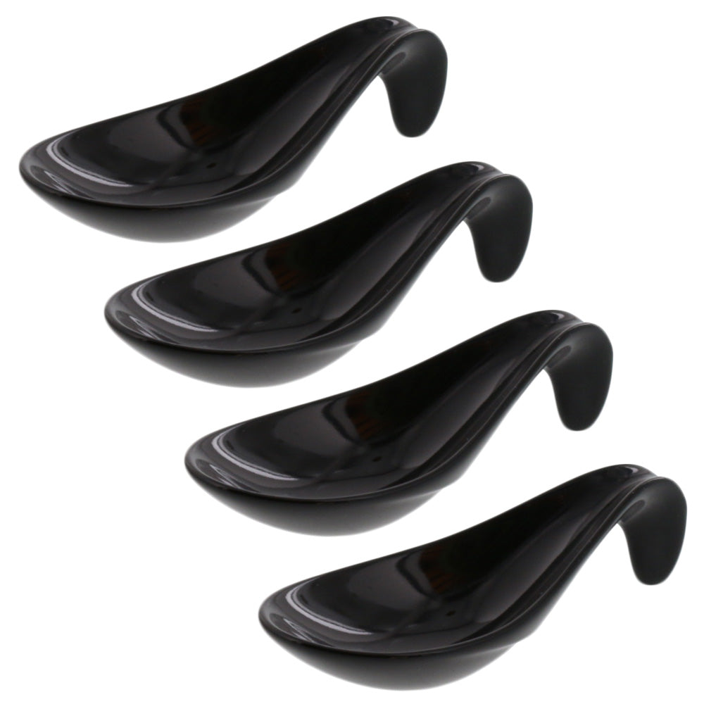 Amuse-Bouche Appetizer Spoon Set of 4 - Black