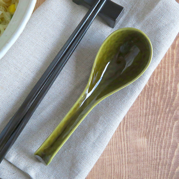 Asian Soup Spoon With Hook Set of 4 - Oribe