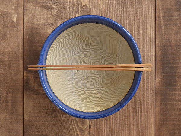 Hamon 8.1" Ripple Ridge Mortar (Suribachi) - Blue
