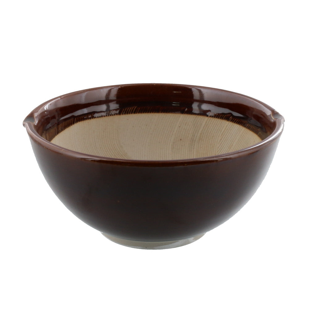 Minoruba Functional Special Waved Mortar (Suribachi) for Both Right and Left Handed Large 7.9 inches
