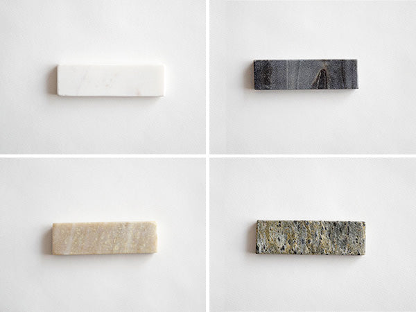 3.5" Natural Marble Stone Cutlery Rests Set of 4 - Beige