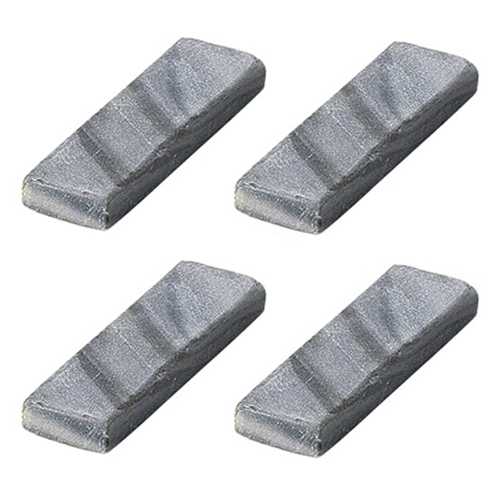 3.5" Natural Marble Stone Cutlery Rests Set of 4 - Grey