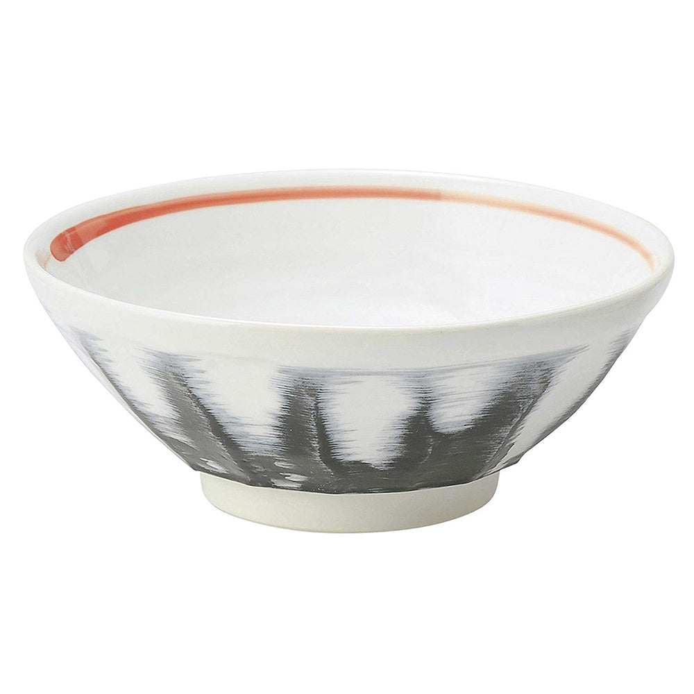 48 oz Ramen, Donburi Bowl Fine Rain Motif Brush Scraped Bowl