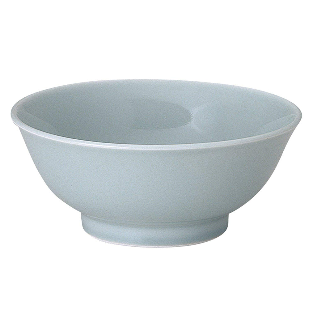 45 oz Ramen, Donburi Bowl Simple Blue-White Bowl with Tall Bottom