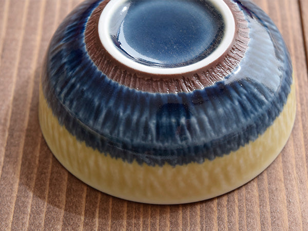 RURI 3.1" Small Kobachi Bowls Set of 4 - Yellow/Blue