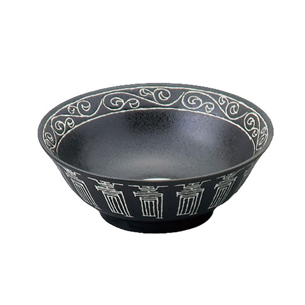 Large 33 oz Ramen, Donburi Bowl Traditional Pattern（Kokujyu) 6.3