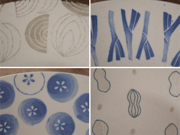 9.4" Vegetable Design Dinner Plates Set of 2 - Peanuts
