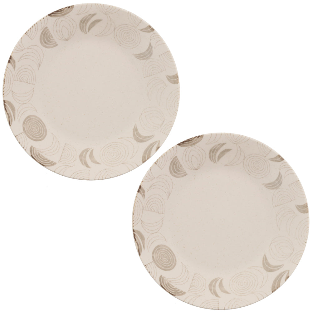 9.4" Vegetable Design Dinner Plates Set of 2 - Onion