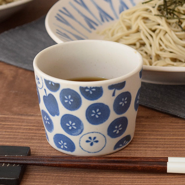 7.8 Ounce Soba Choko Cups Set of 4 - Assorted Vegetable Designs