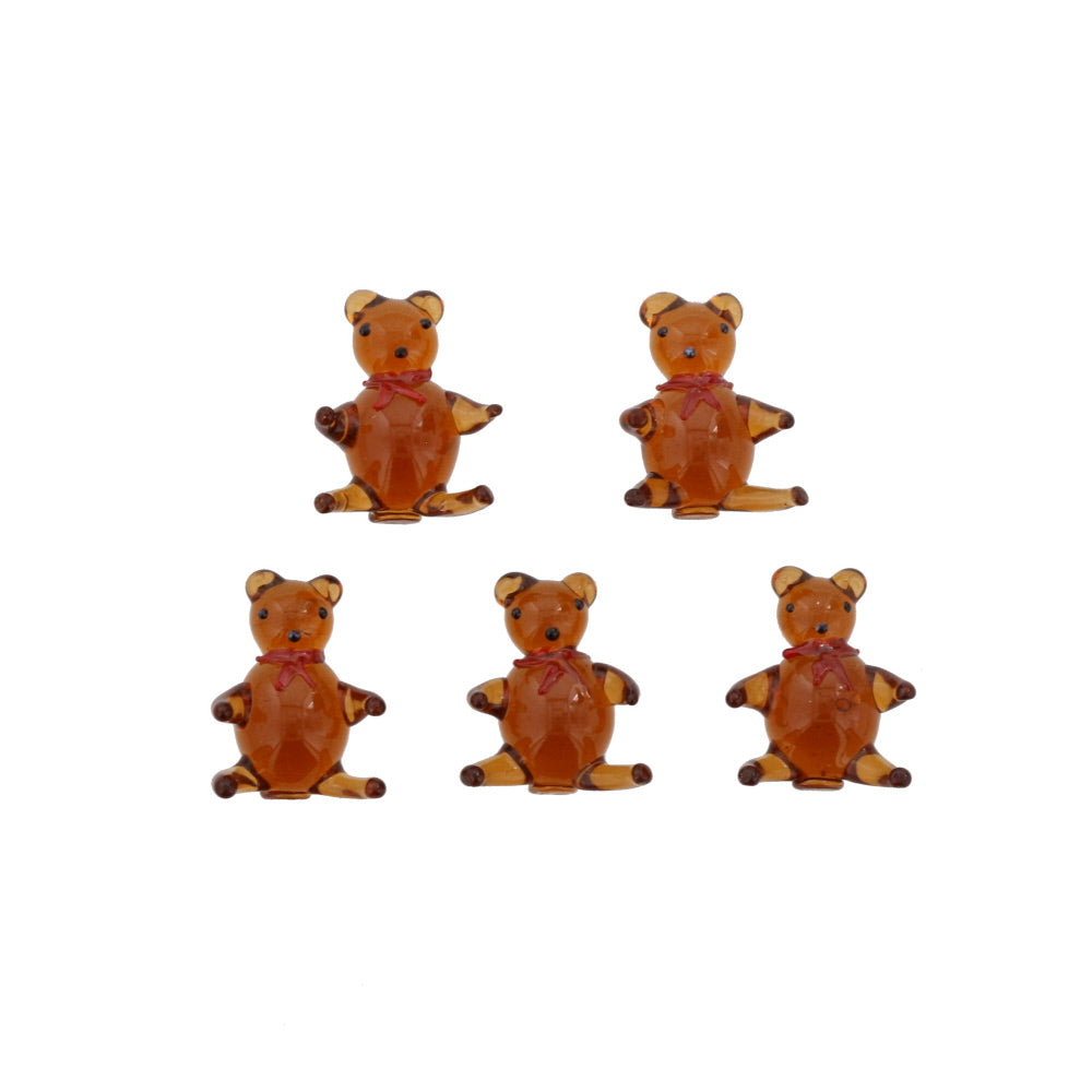 Glass Made Adorable Bear Chopstick Holder Set of 5