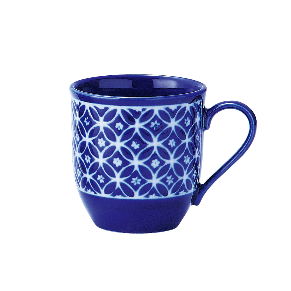 Light Weight Traditional Japanese Blue Mug