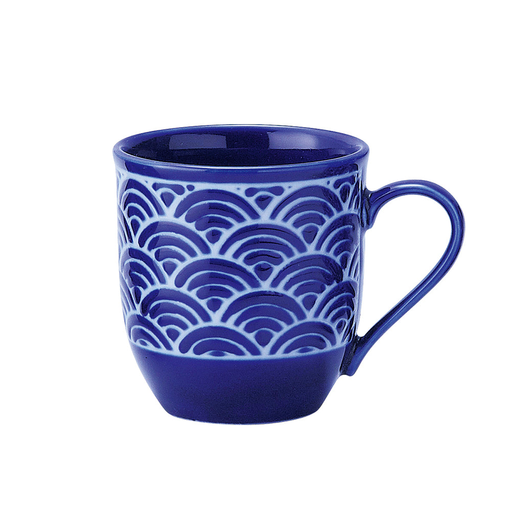 Light Weight Traditional Japanese Blue Mug