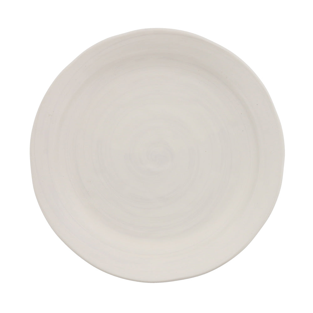 Cream Dinner Plate Set of 4 - Spiral